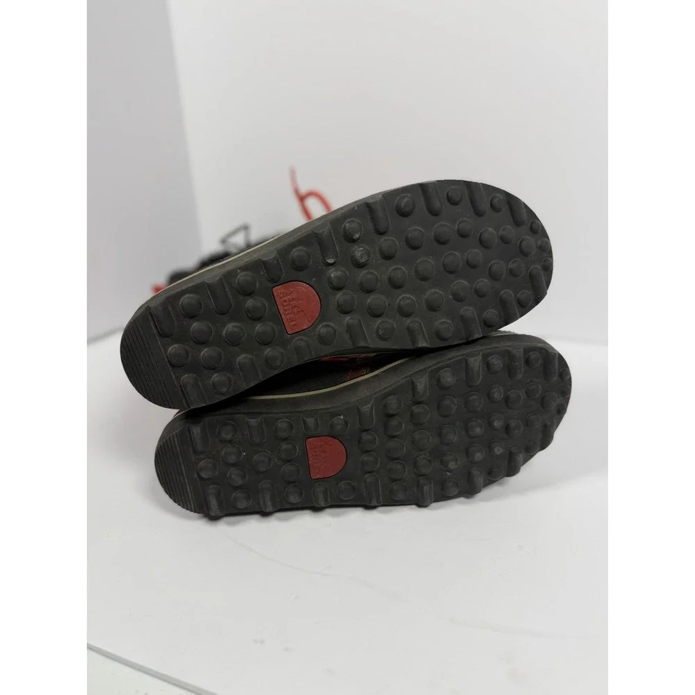 Sorel Tofino Waterproof Winter Boots Red Black Faux Fur NL1977-660 Womens 9.5